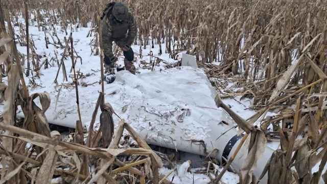 Dron Shahed derribado por las tropas ucranianas