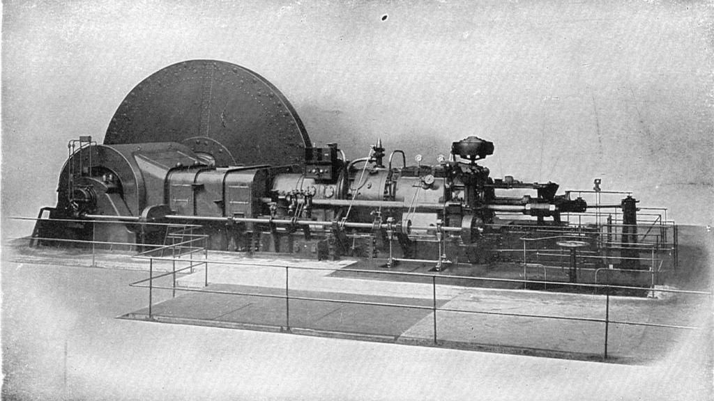 Versión Beardmore del motor de dos pistones opuestos Oechelhäuser, 1905