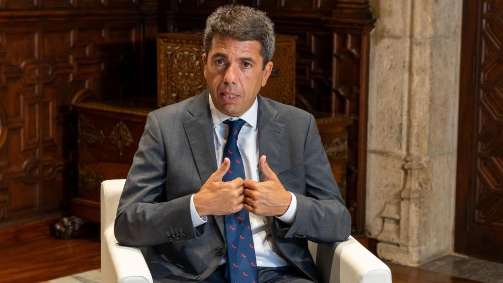 Carlos Mazón, en el Palau de la Generalitat Valenciana.