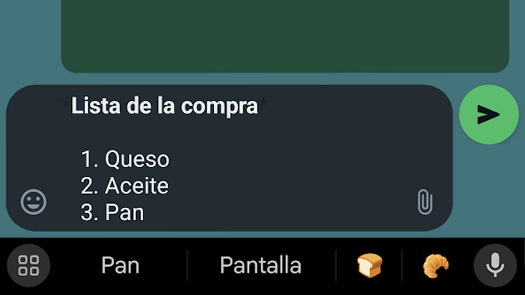 Lista en WhatsApp