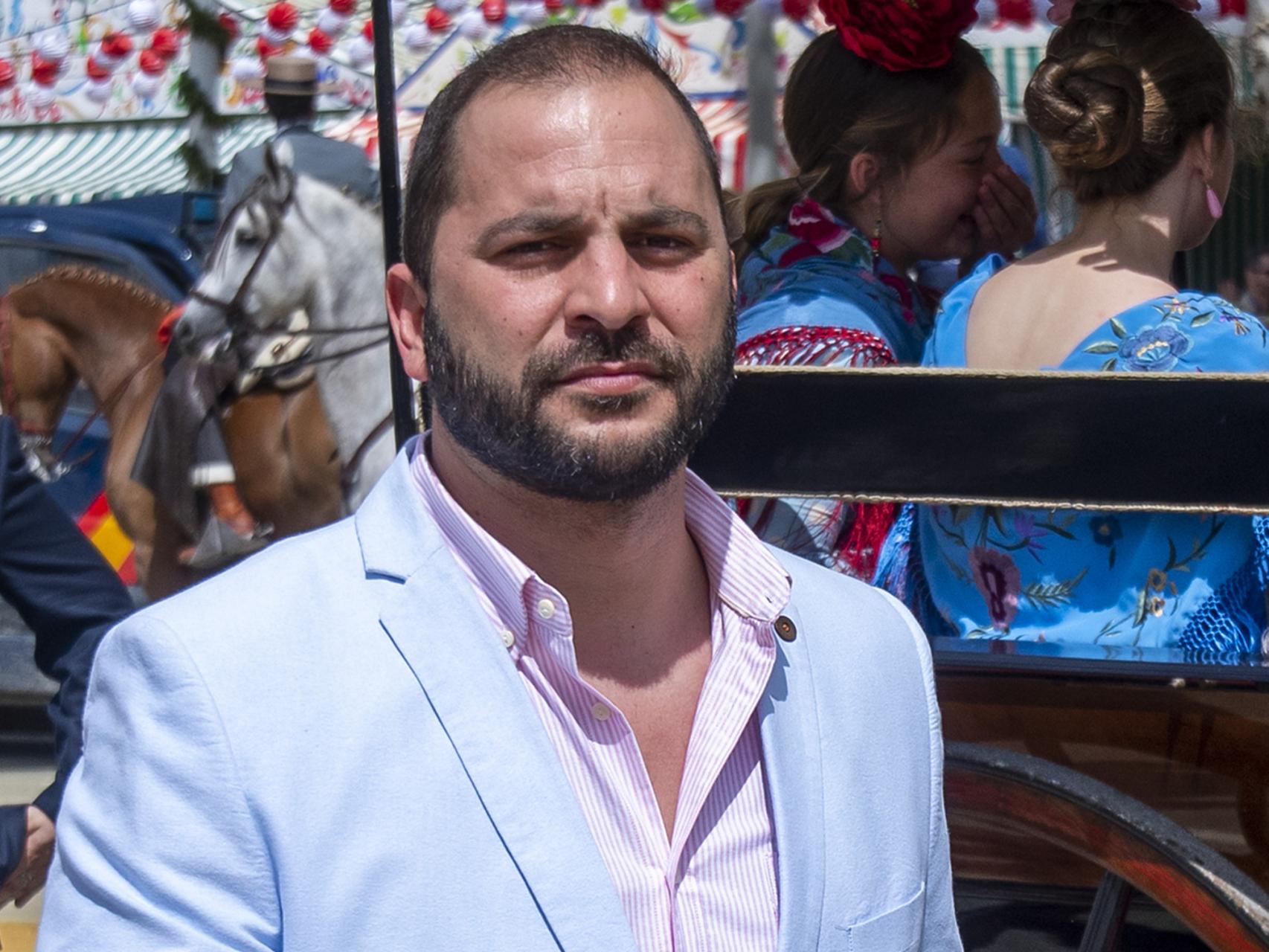 Antonio Tejado, disfrutando de la Feria de Sevilla, en 2022.