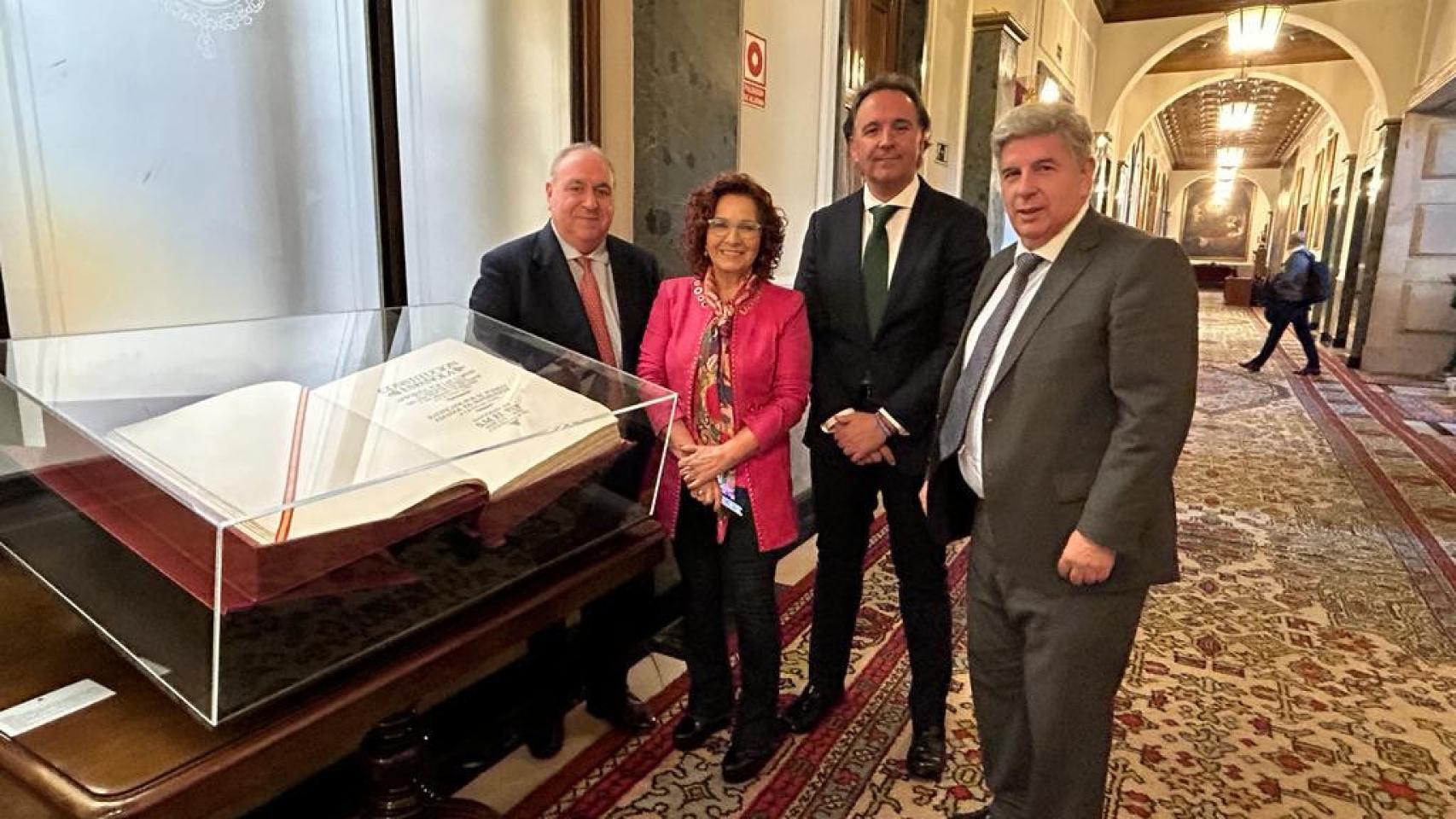 Vicente Tirado, Carmen Riolobos, Israel Pérez y Miguel Ángel de la Rosa, de izquierda a derecha.