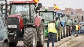 Una concentración de tractores en Valladolid