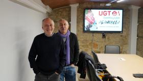 El secretario general de UGT, Pepe Álvarez, y el secretario general de UGTCyL, Faustino Temprano, celebran una asamblea en la sede autonómica del sindicato para tratar los objetivos para 2024.