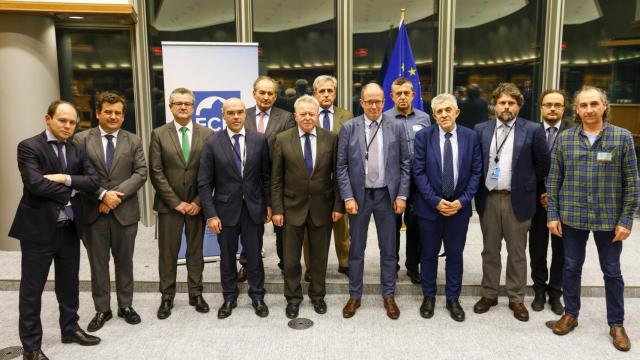 Reunión de los consejeros de Vox con el comisario europeo de Agricultura, comisario europeo de Agricultura, Janusz Wojciechowski, este miércoles.