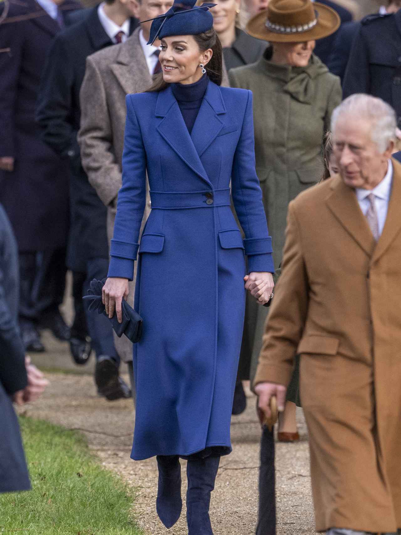 La última aparición pública de Kate Middleton fue en la misa de Navidad.