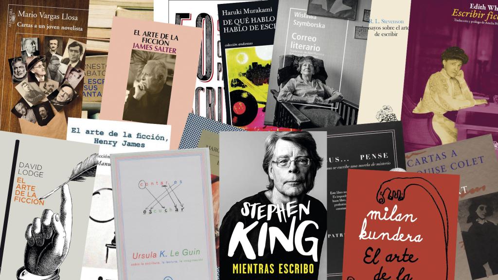 Cubiertas de libros sobre la escritura en sus ediciones más recientes