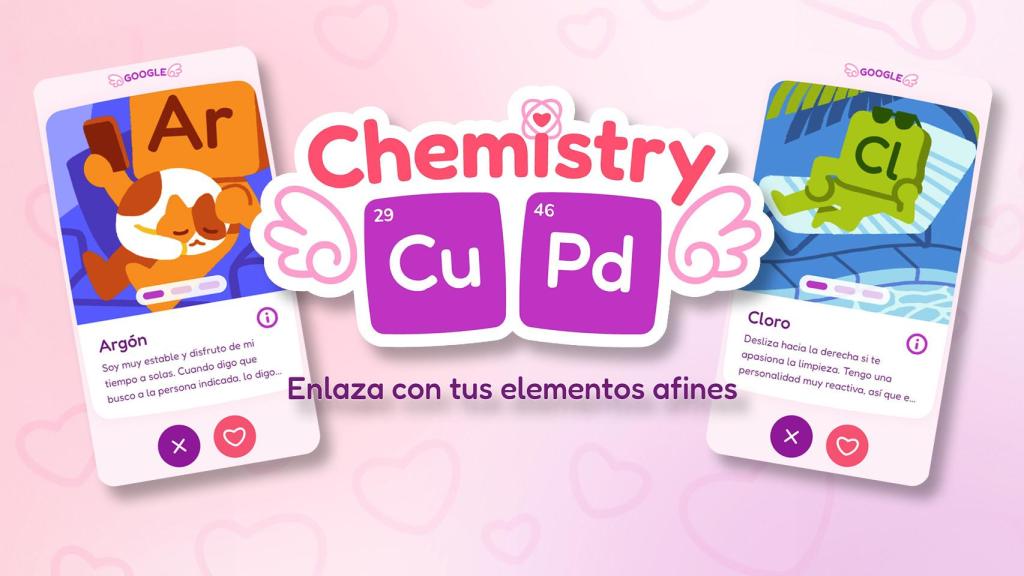 El doodle de Google para el día de los enamorados