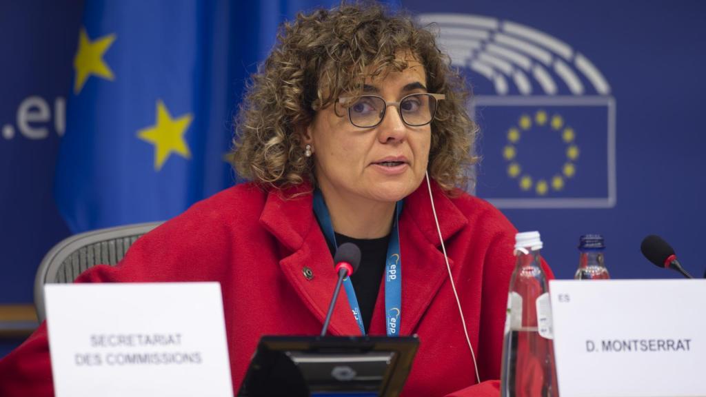 Dolors Montserrat, presidenta de la Comisión de Peticiones (PETI) del Parlamento Europeo, este miércoles.