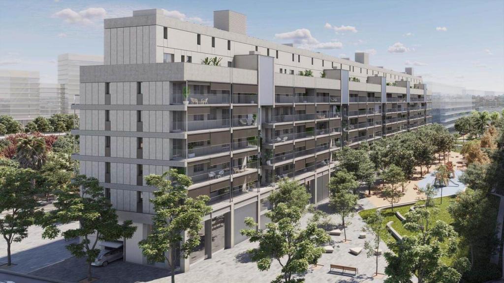 Una promoción de viviendas de Aedas Homes en Barcelona.