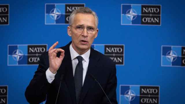 El secretario general de la OTAN, Jens Stoltenberg, durante la rueda de prensa de este miércoles en Bruselas