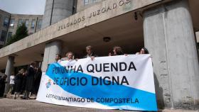 Manifestación de abogados del turno de oficio en Santiago en una foto de archivo.