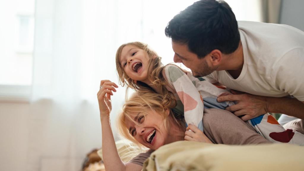 Imagen de una familia feliz.