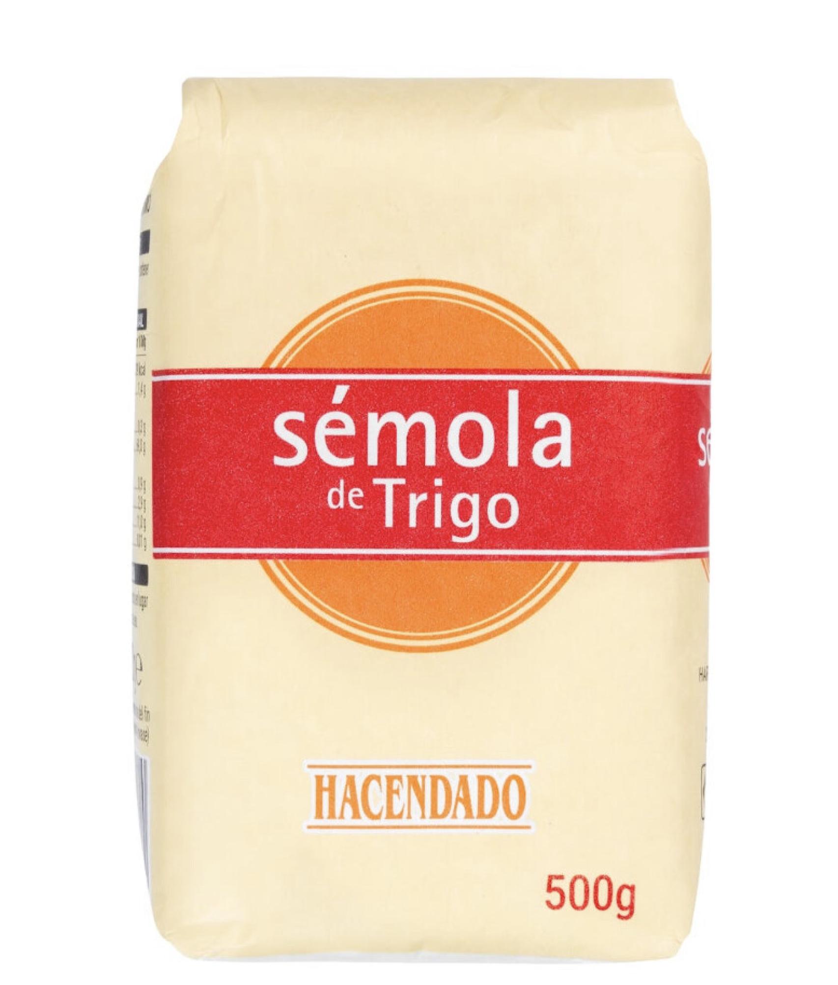 Sémola de trigo de Mercadona.