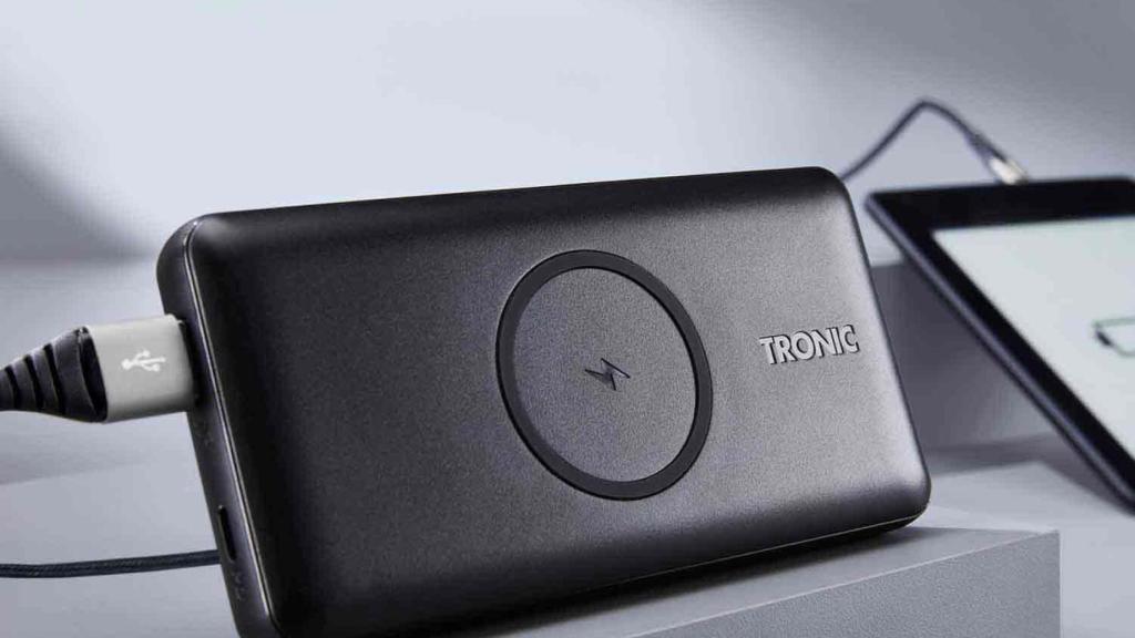 Batería externa QI de Lidl.