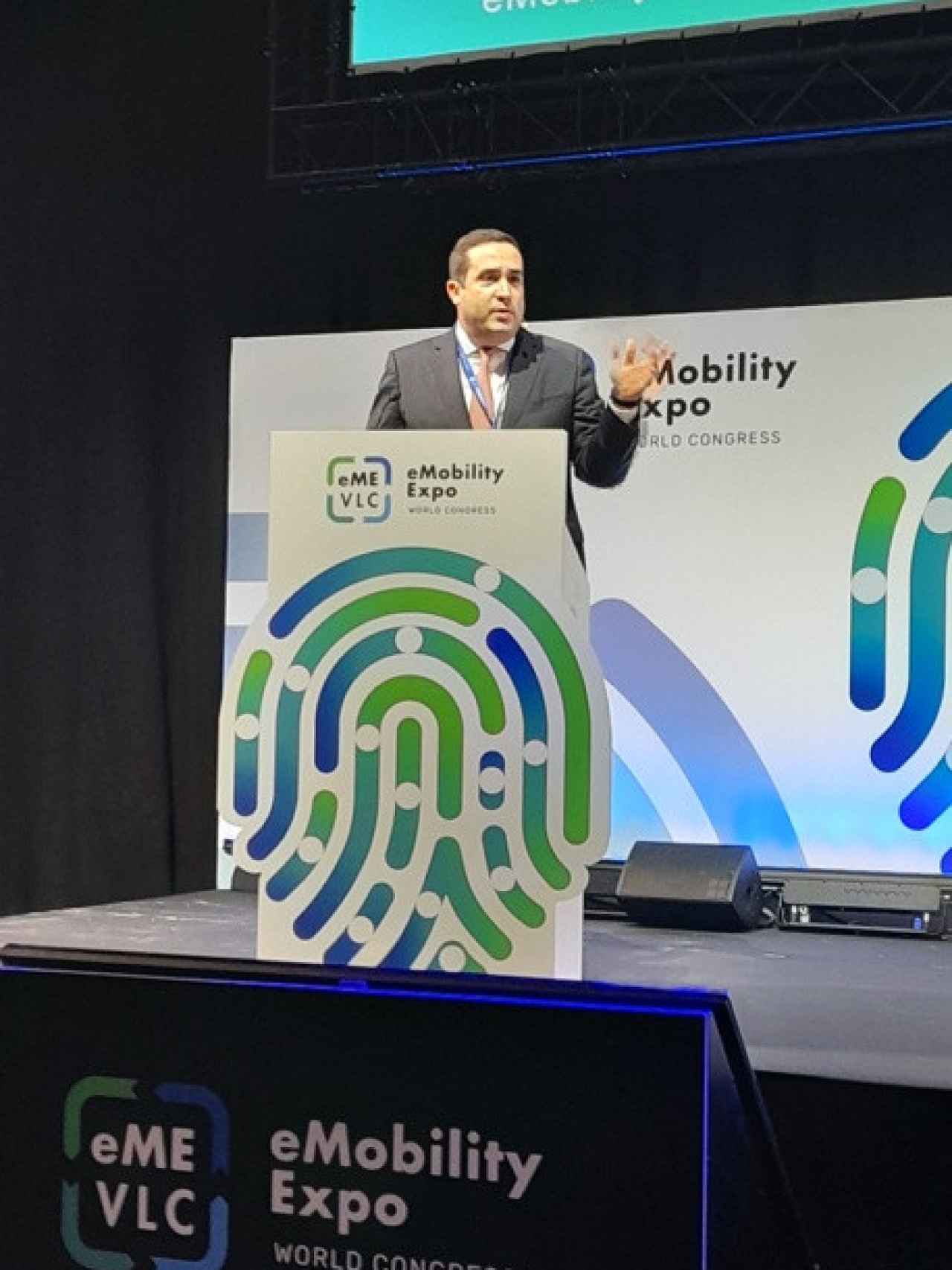Andrés Guevara, presidente de BP España, en eMobility Expo World Congress este 13 de febrero.