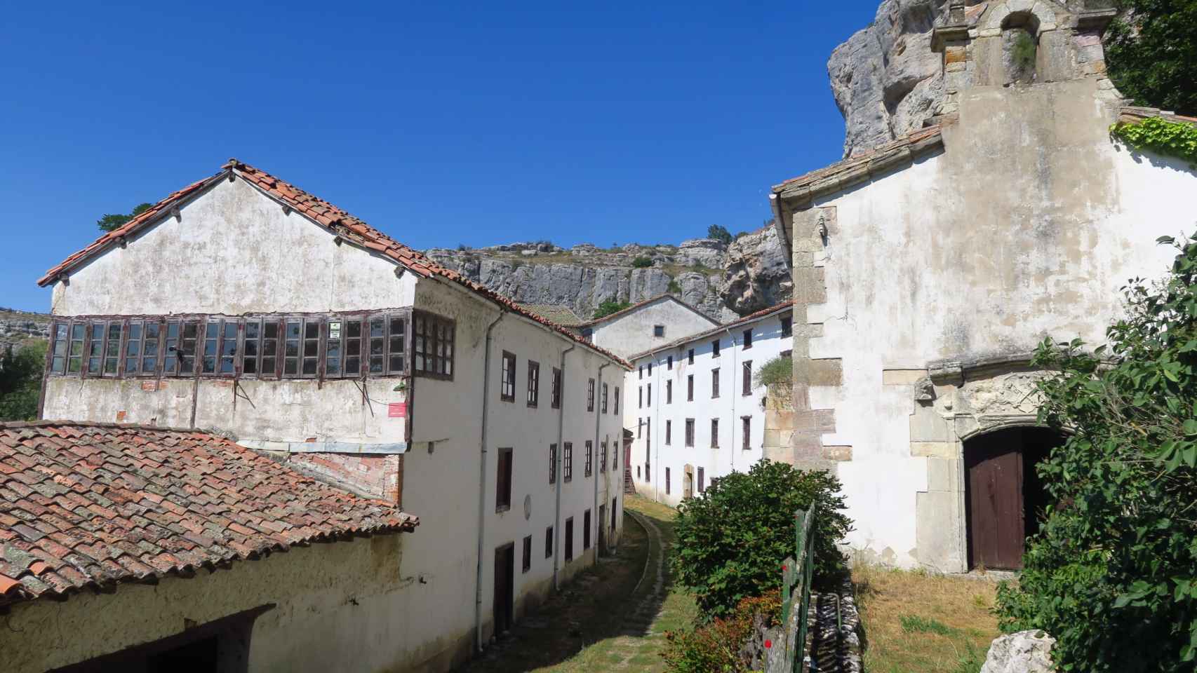 La capilla y viviendas de la aldea de Palencia