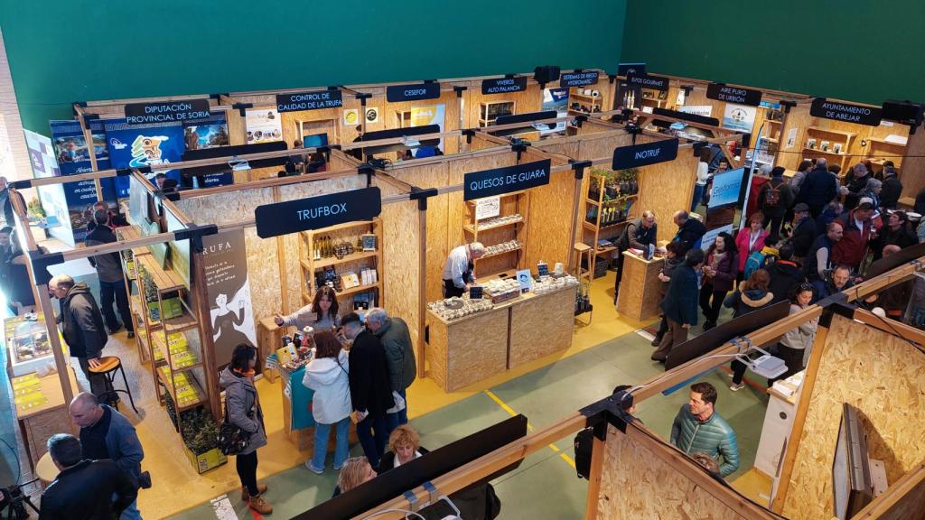 Imagen de una Feria de la Trufa Negra de Soria en ediciones anteriores