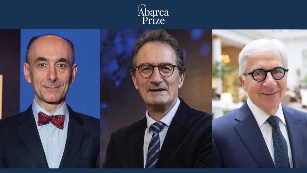 Palmarés 'Abarca Prize'. De izda. a dcha.: Jean-Laurent Casanova (ganador I Edición), Philippe J. Sansonetti (ganador II Edición) y Douglas A. Melton (ganador III Edición).