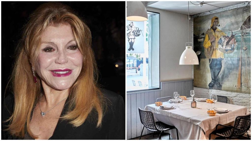 A la izquierda, la baronesa Thyssen, y a la derecha, una imagen del restaurante El Pescador.