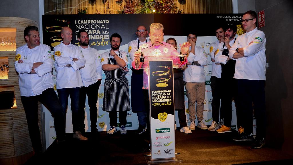 Alberto Chicote en la presentación del Primer Campeonato Nacional de Legumbres en Tapa.