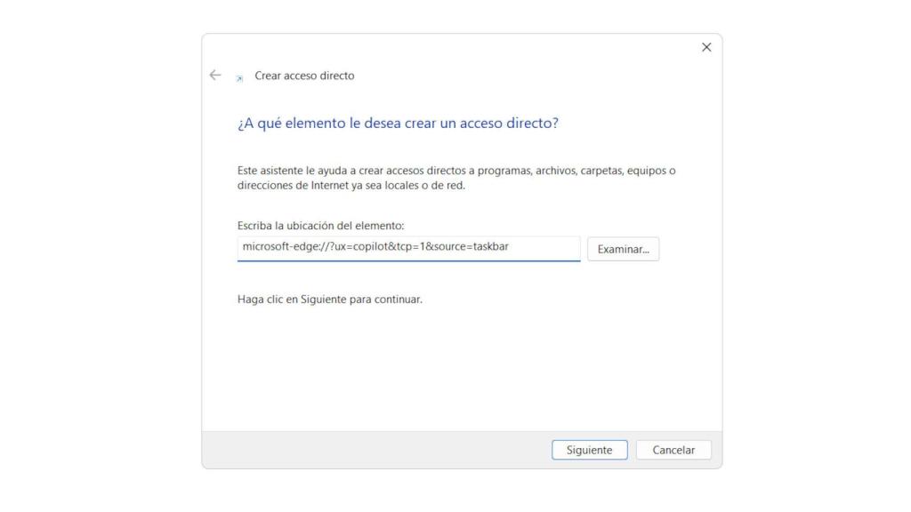 Creando un acceso directo en Windows