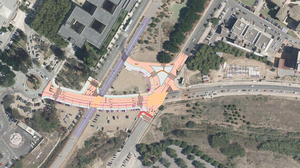 Imagen del plano con la actuación de la segunda fase de las mejoras en Jiménez Fraud.