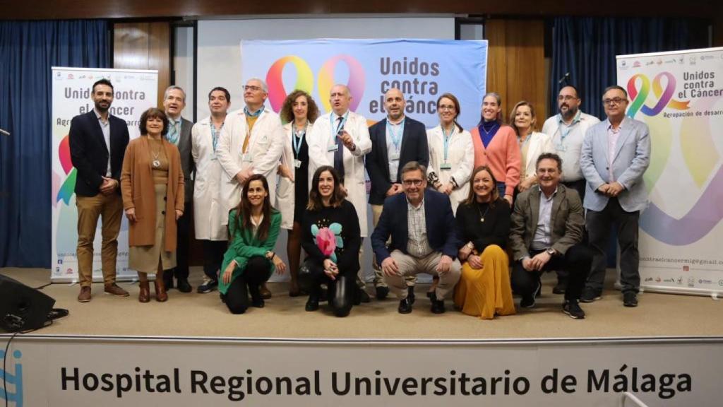 Un momento del acto en el Hospital Materno Infantil de Málaga.