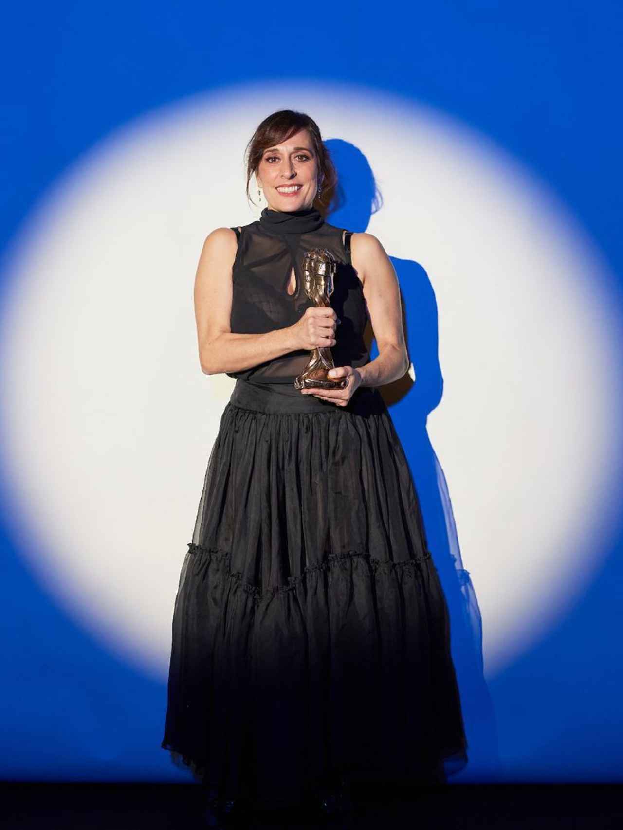 Clara Segura recogiendo el Premio Gaudí 2024.