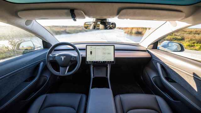 El interior de un Tesla Model 3