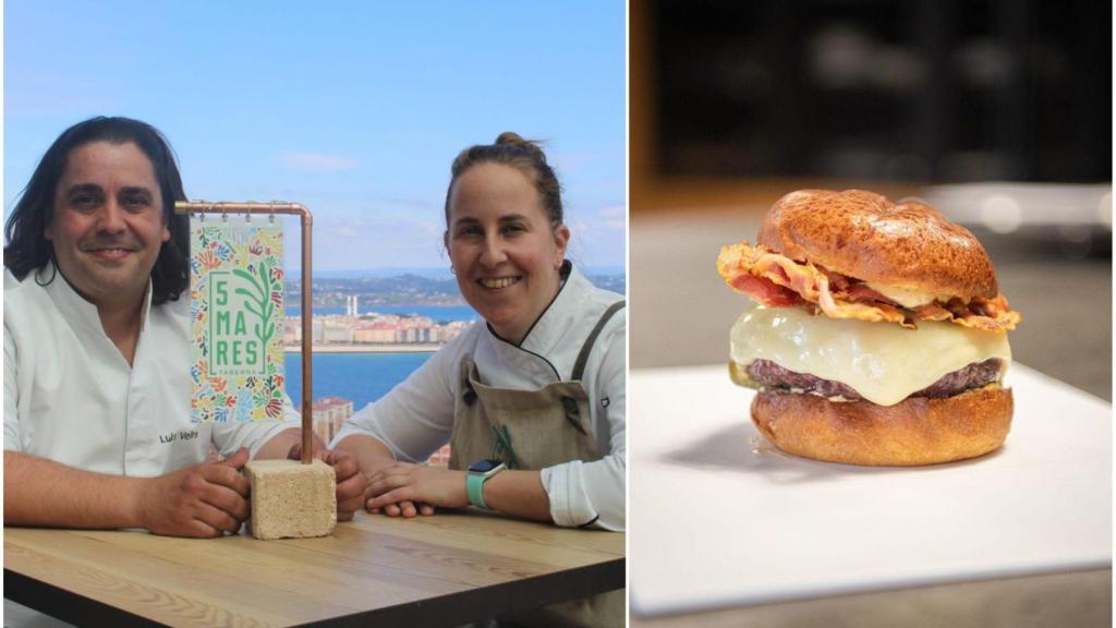 Árbore da Veira pone el sello a la nueva  hamburguesa de Efímero en A Coruña