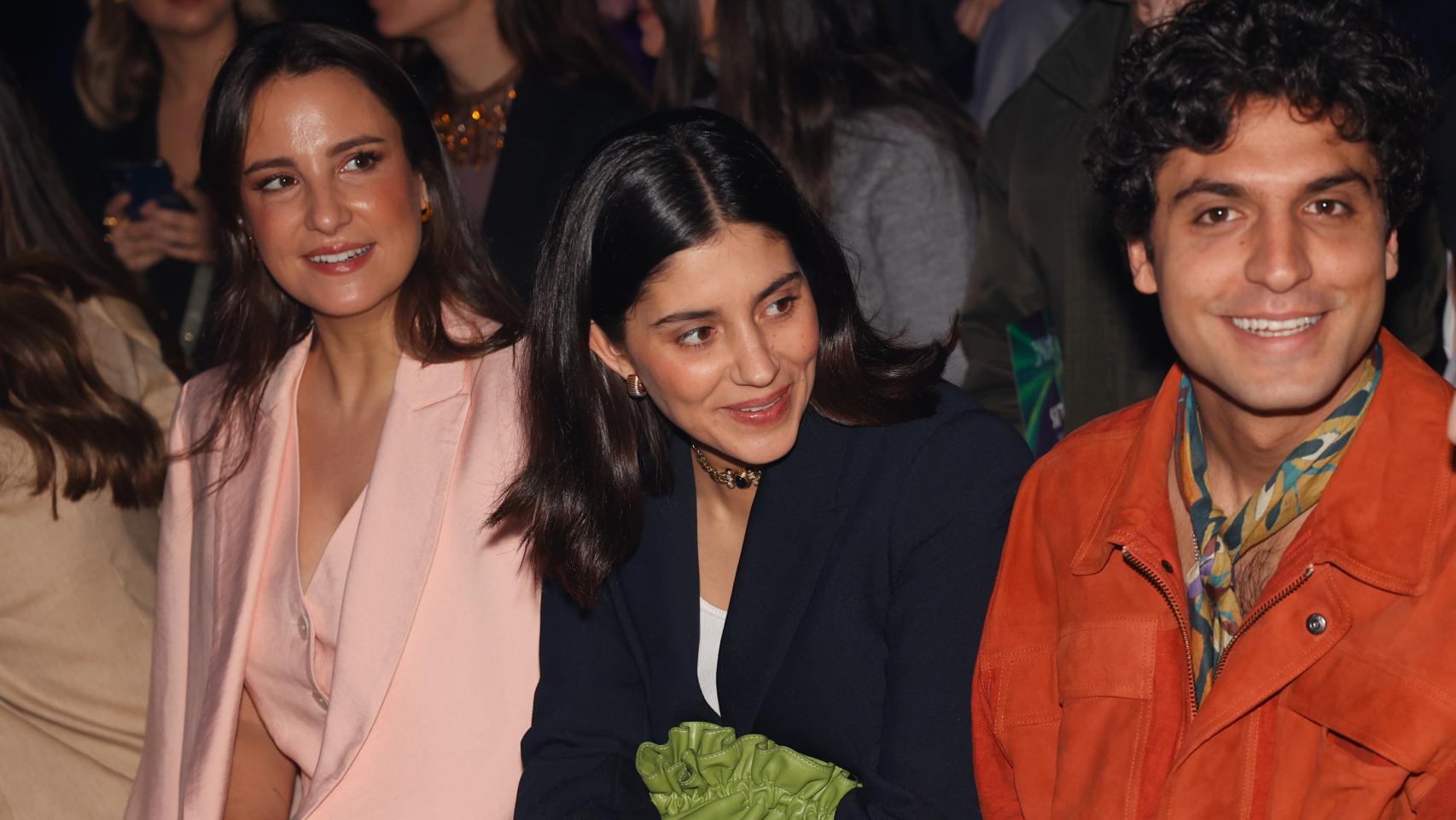 María García de Jaime y Tomás Páramo en el 'front row' de MBFW.