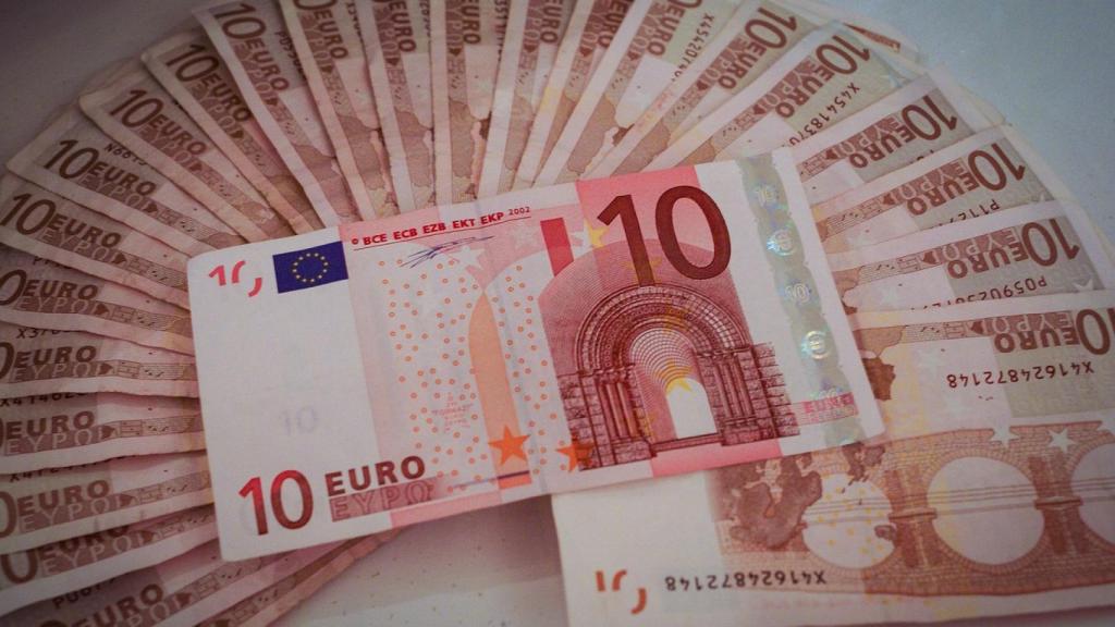 Billetes de 10 euros.