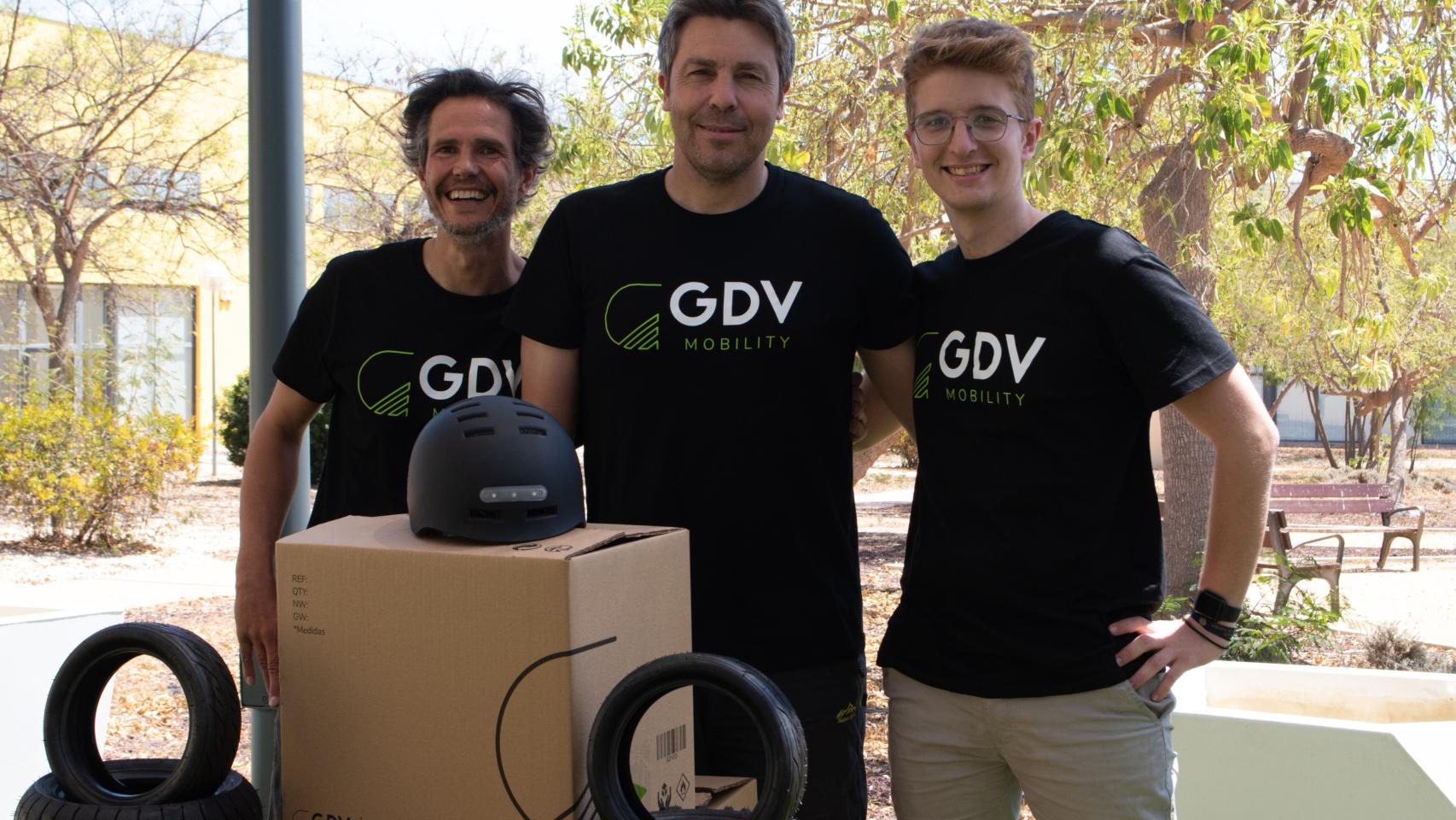 Los cofundadores de GDV Mobility: Héctor Arana, CCO, Marketing y Ventas, Óscar Barcenas, Product Manager, y Germán Agulló, CEO.