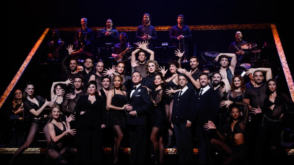 Los actores de 'Chicago' en una de sus funciones.