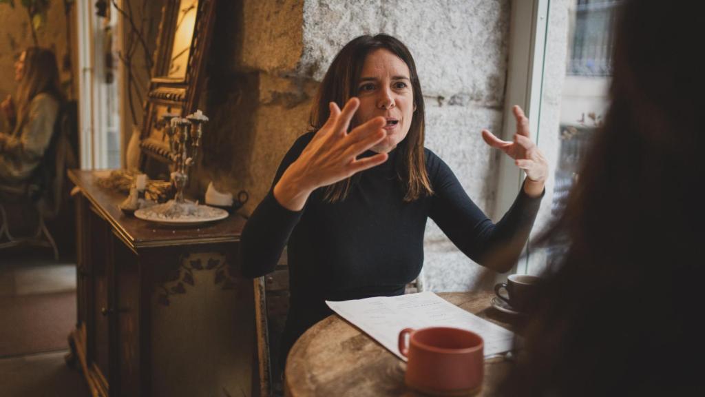 Eva durante la entrevista con EL ESPAÑOL.