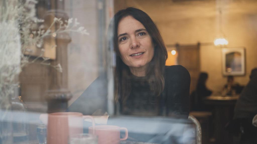 Eva durante la entrevista con este periódico.