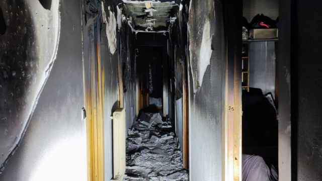 Incendio grave en un edificio en Burgos