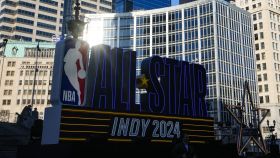 Cartel del All Star de la NBA 2024 en Indianápolis.