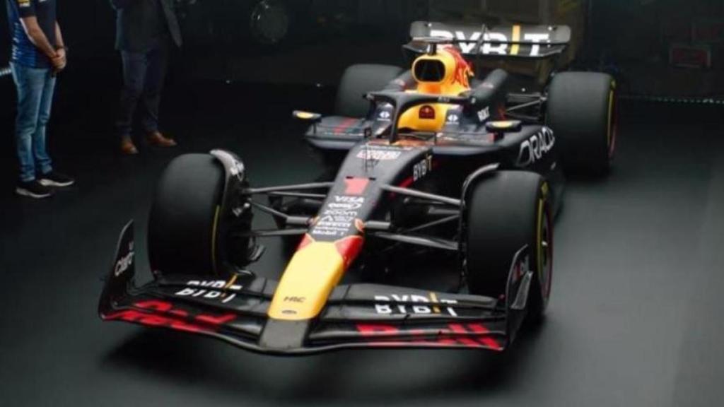 Imagen del RB20 durante la presentación de Red Bull