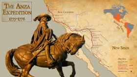 Ruta de la segunda expedición de Juan Bautista de Anza.