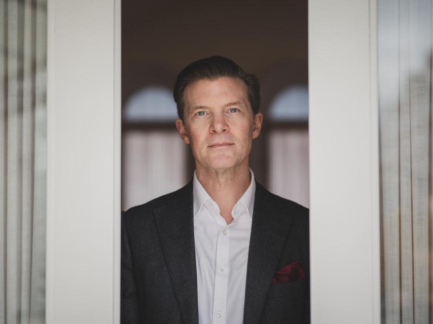 Johan Norberg, en la azotea de la Fundación Rafael del Pino.