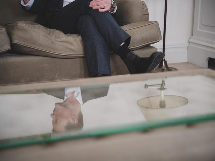 Johan Norberg, en la azotea de la Fundación Rafael del Pino.