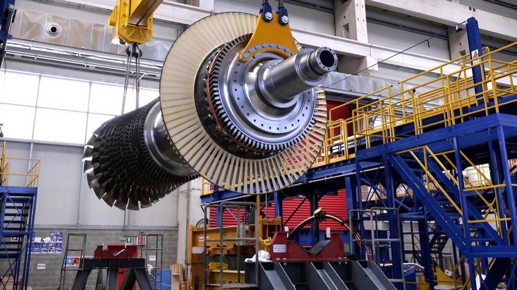 Turbina GT36 en una grúa