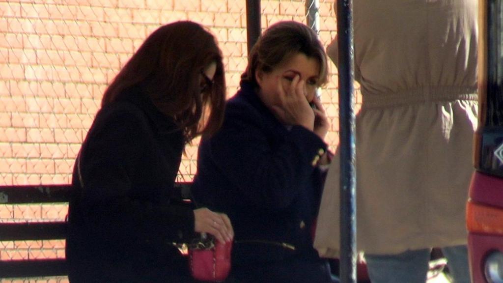 María José y Samara a su llegada a prisión.