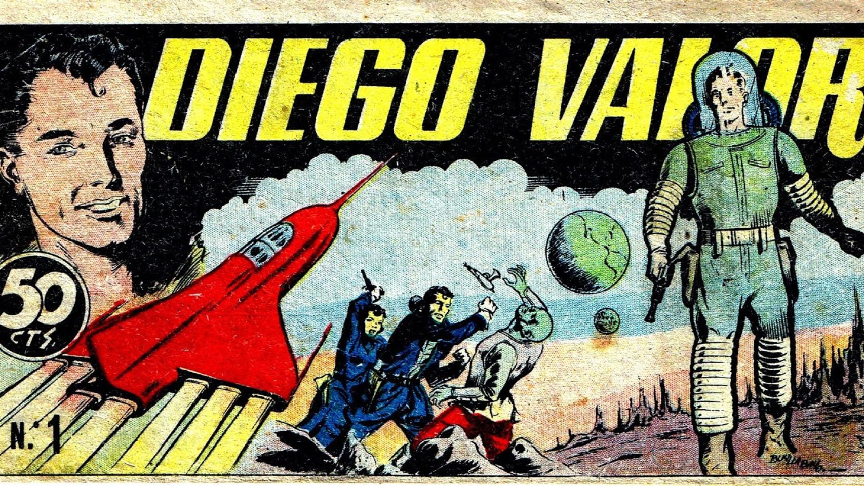 5.- Diego Valor, la versión española de Dan Dare... versión inglesa de Flash Gordon.