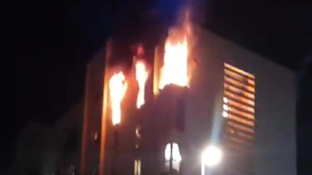 Imagen del incendio.