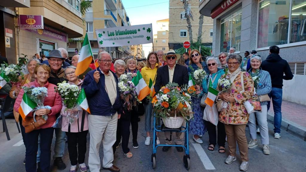 La comunidad de irlandeses el día de la Inmaculada Concepción.