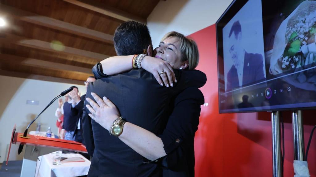 Momento del homenaje a Luciano Huerga