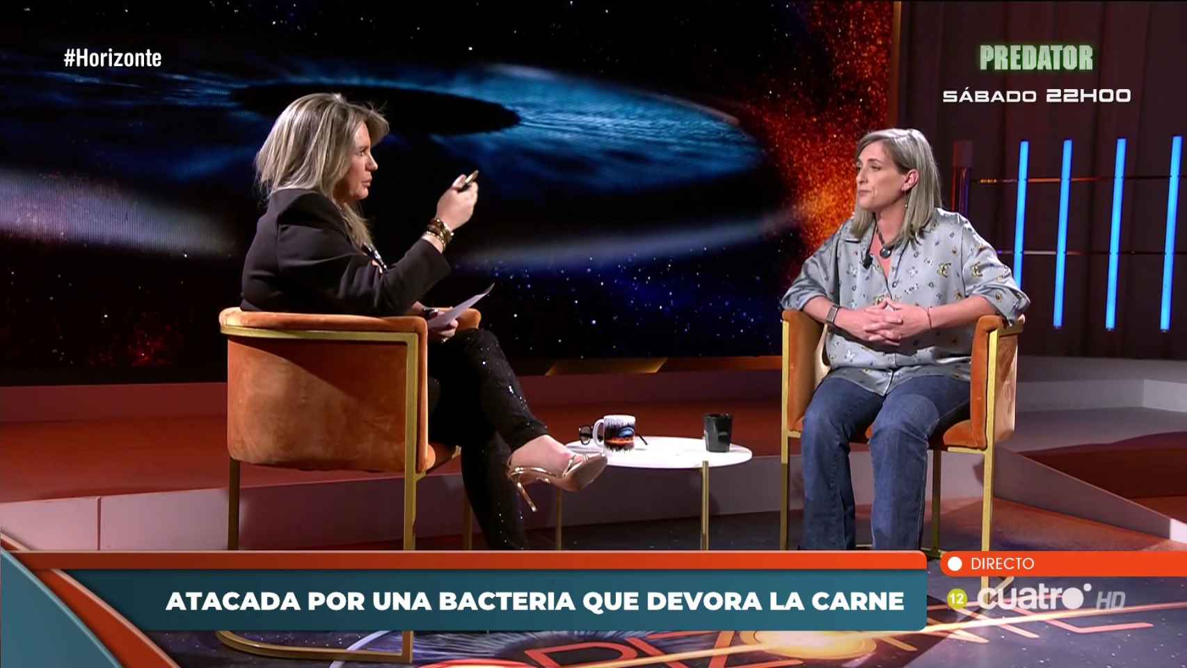 Patricia Casas junto a Carmen Porter durante la entrevista en Horizonte